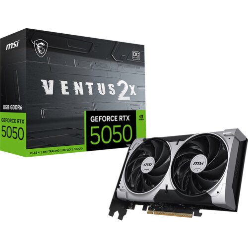 MSI GeForce RTX 5050 VENTUS 2X OC 8G Graphics Card w/ HDMI, Triple DP Slike