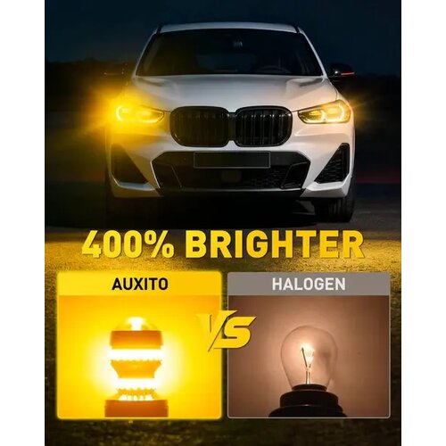 Auxito 1156 BA15S LED sijalice žute 1300lm CANBUS 1156-54H-DD-Y2 Slike