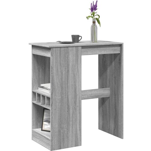 vidaXL Barski stol s držačima boja hrasta 90x47,5x103,5 cm drveni Cijene
