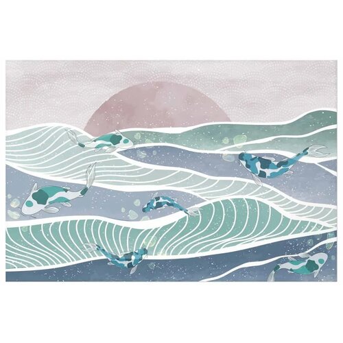  Plakat - Fish on the Waves 42x29.7 Bez okvira Cijene