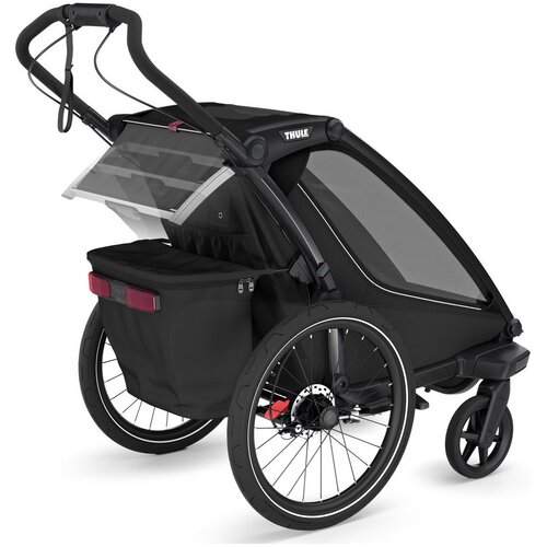 Thule Chariot Sport 1 dečja prikolica za bicikl - Crna Cene