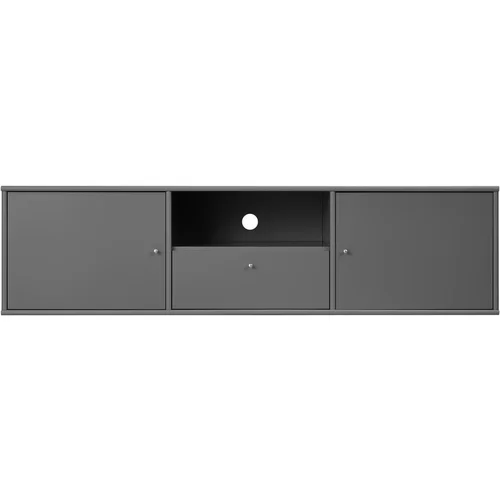 Hammel Furniture Antracitno siva TV komoda 161x42 cm Mistral –