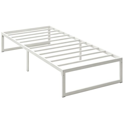 Nesta Posteljni okvir s shrambo in jeklenim letvenim dnom, bel, vi&scaron;ina 32,5 cm, tiho delovanje, 200&times;90 cm, za spalnico, (5000493306) Cene