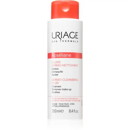 Uriage Roséliane Dermo-Cleansing Fluid fluid za čišćenje za osjetljivo lice sklono crvenilu 250 ml