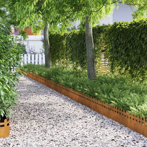  Rubnjaci za travnjak 10 pcs Rđa 103 x 0 05 x 22 cm Cijene