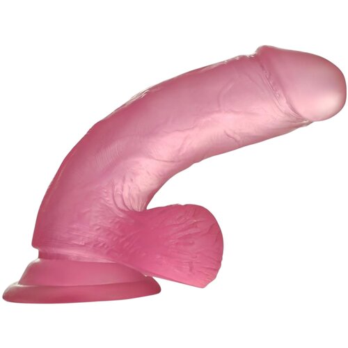 Lovetoy Jelly Studs - realistični dildo s podstavkom - 15 cm (roza) Cene