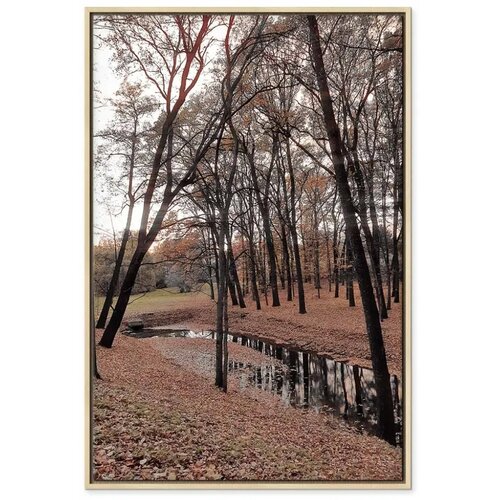  Slika - Autumn Walk (1 Part) Vertical 60x90 U prirodnom drvenom okviru Cene