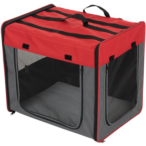 zooplus Transportna uta First Class Basic Velikost M: Š 46 x G 61 x V 53,5 cm, rdeča/siva Cene