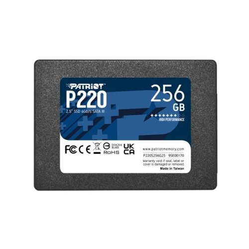 Patriot P220 256GB SSD SATA 3 2.5 Slike