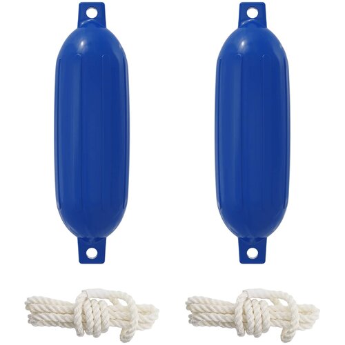  Odbojnici za čamce 2 kom. &amp;Oslash; 14 x 50 cm Plava PVC Slike
