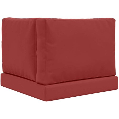  Jastuk za vanjsku sofU 3 pcs boja crnog vina Poliester - boja crnog vina 60 x 60 cm 1x sjedalo +1x naslon +1x bočna strana (3D b Slike