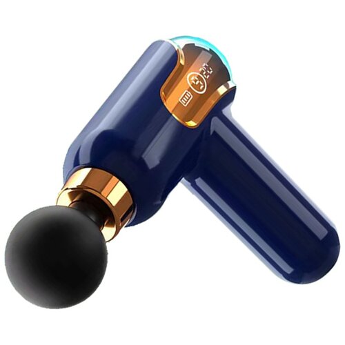 INF Mini električna masažna pi&scaron;tola z LCD, 9-stopenjska, 1800mAh Blue, (5000282984) Cene