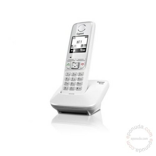 Siemens Gigaset A420 White bežični telefon Slike