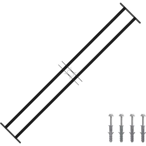  Re&scaron;etka za prozor Crna 176 x 30 cm Čelik s prahom premazan Cijene