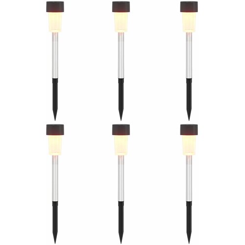 vidaXL Sončne luči za zunanjo uporabo z zemeljskim klinom 6 pcs, (5000358763) Cene