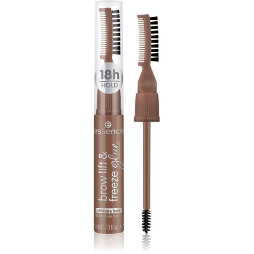 Essence Brow Lift &amp;amp; Freeze prozorni gel za obrvi odtenek 03 Medium Brown 7 ml Slike