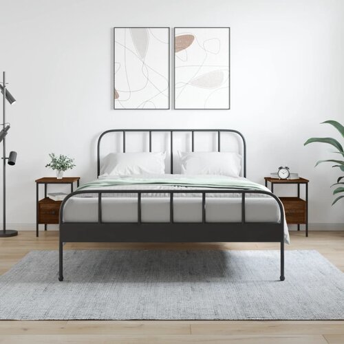 vidaXL Noćni ormarići 2 kom boja hrasta 34x36x50 cm konstruirano drvo Cijene