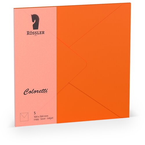 Grupo COLORETTI VELIKA KVADRATNA KUVERTA 5 ENOT ORANŽNA, (20870602) Cene