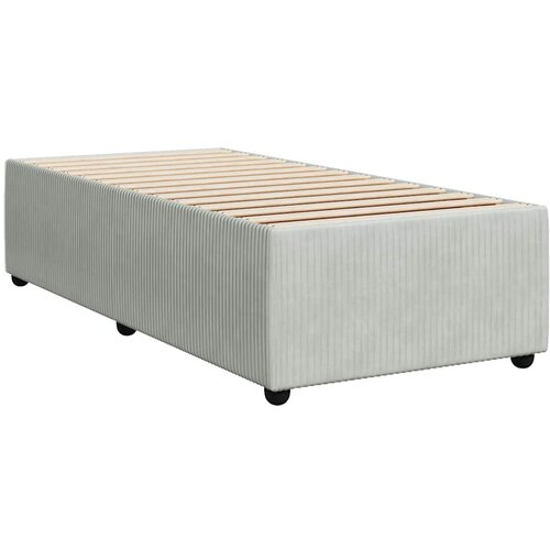 Box spring krevet s madracem svjetlosivi 90x190 cm bar&amp;scaron;unasti Slike