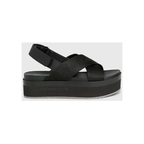 Calvin Klein Jeans Sandali & Odprti čevlji YW0YW013620GT Črna