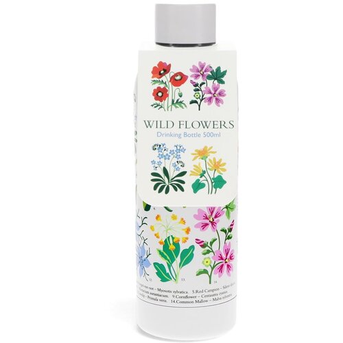 Rex London Bijela boca za vodu od nehrđajućeg čelika 500 ml Wild Flowers &amp;ndash; Slike