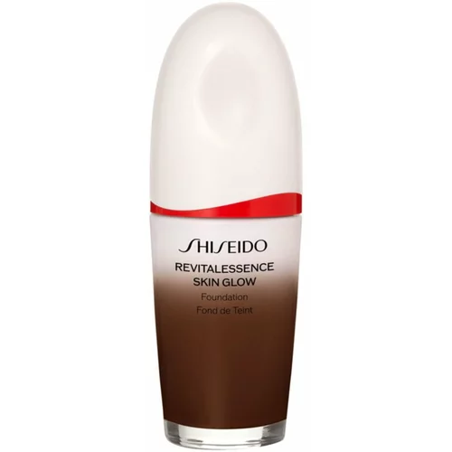 Shiseido Revitalessence Skin Glow Foundation lahki tekoči puder s posvetlitvenim učinkom SPF 30 odtenek Obsidian 30 ml