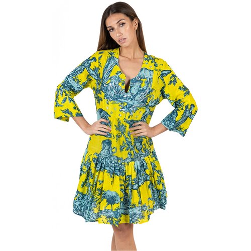 Isla Bonita By Sigris Kratke obleke Kurta Rumena Cene