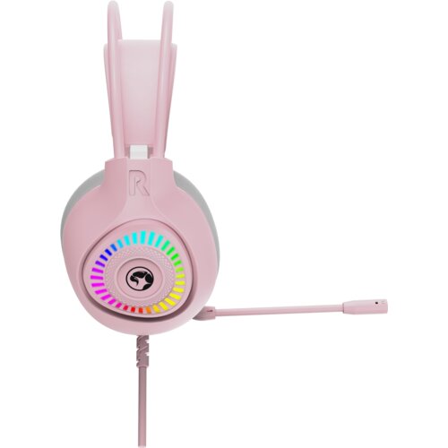Marvo H8325 PK žične slušalke RGB roza barve Cene