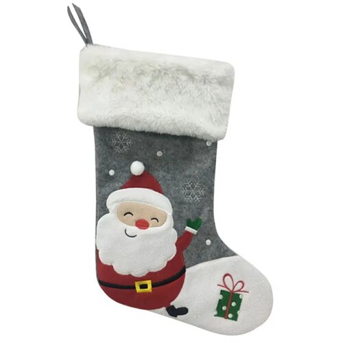  Sock, novogodišnja čarapa, siva, 50cm ( 760516 ) Cene