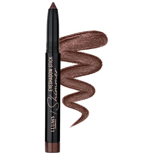 LLUMS Shimmering senka za oči u stiku 04 Rich Brown Slike