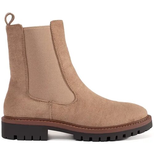 Shelvt Suede beige Chelsea boots Slike