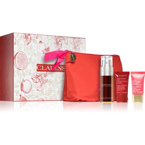 Clarins Double Serum &amp;amp; Super Restorative Collection poklon set za zrelu kožu lica Slike