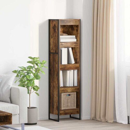 vidaXL Ormarić za knjige Dimni hrast 80 x 30 x 155 cm Cene