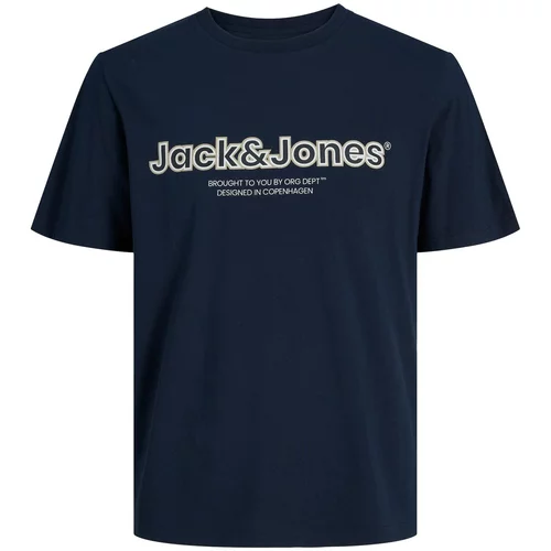 Jack & Jones Majica 'LAKEWOOD' noćno plava / bijela
