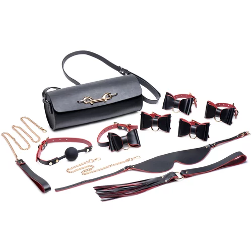 Master Series Bow Luxury BDSM Set with Travel Bag