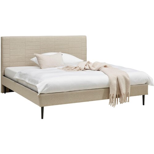 Livetastic OBLAZINJENA POSTELJA 180 cm x 200 cm , les, kovina, tekstil bež Cene