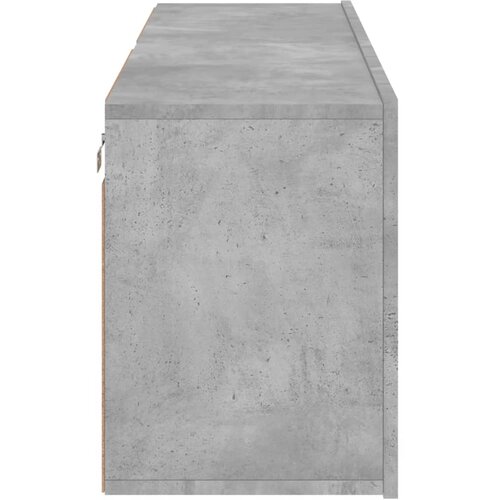  Zidni TV ormarići 2 kom sivi boja betona 60x30x41 cm Slike