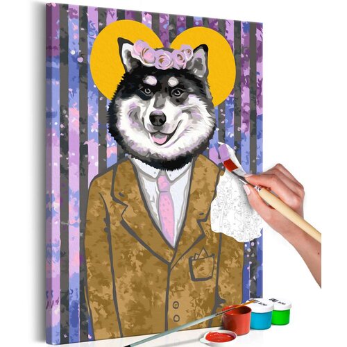  Slika za samostalno slikanje - Dog in Suit 40x60 Cene