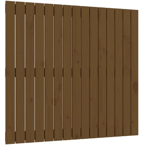 Maison Chic stensko posteljno vzglavje - vzglavna omarica - nočna omarica medeno rjavo 95,5x3x90 cm borovina, (21706828) Cene