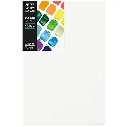 LIQUITEX Basics Slikarsko platno sa drvenim okvirom Canvas (80 x 40 x 1,9 cm, Pamuk, Trostruko grundirano)