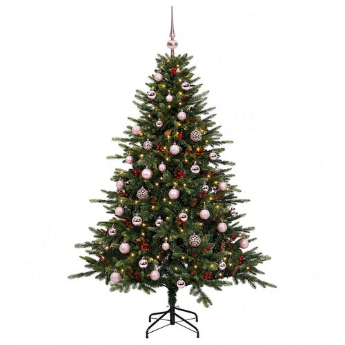  Umjetno božićno drvce s kuglicom 120 cm 150 LED lampica Slike