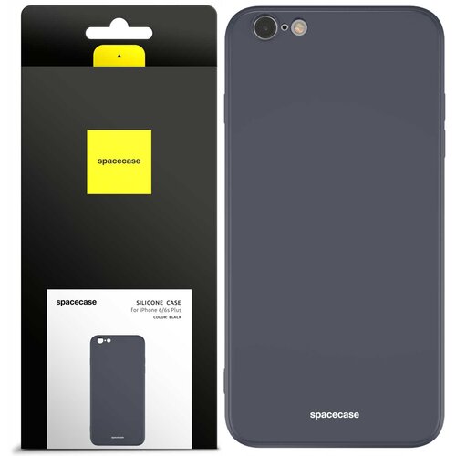 Spacecase SILIKONSKI OVITEK ZA IPHONE 6 6S PLUS ČRN OVITEK, (21963159) Cene