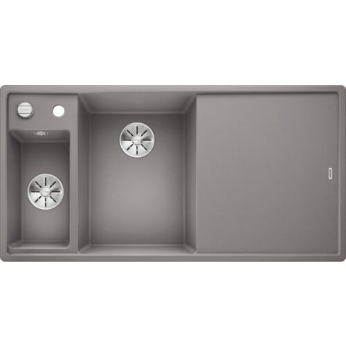 Blanco AXIA III 6 S P.C. Silgranit PuraDur sudopera 1000x510mm antracit 523472 gratis visenamenska inox posudica staklena daska Slike