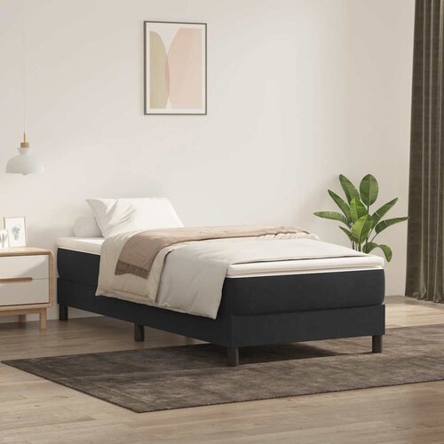 vidaXL Box spring krevet bez madracem crni 90x220 cm baršunasti Cene