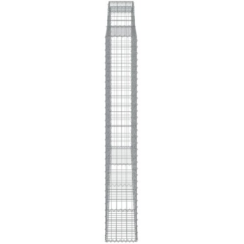  Gabionska ko&amp;scaron;ara s lukom 300x30x200/220 cm pocinčano željezo Slike