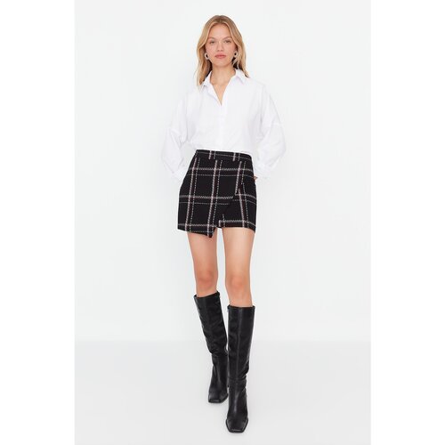 Trendyol Black Check Skirt Slike