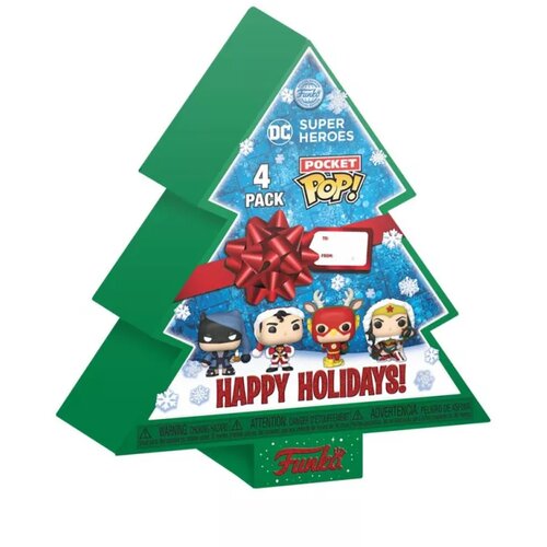 Funko Pocket POP: DC Holiday - Tree Holiday Box 4pcs. ( 050455 ) Slike