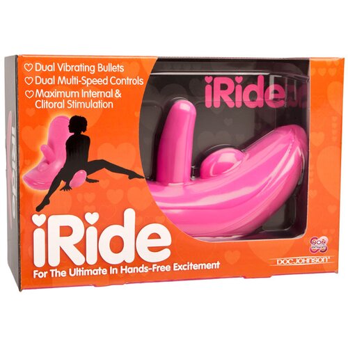Doc Johnson Vibracijski stol iRide, roza Slike