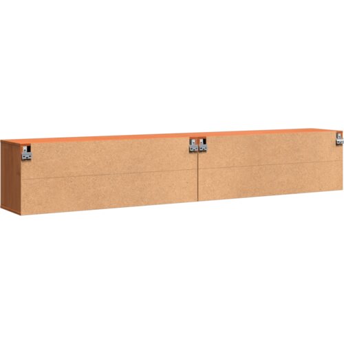  Zidni ormari Zidne s pohranom s vratima 2 pcs Vo&amp;scaron;tano smeđa 100 x 30 x 35 cm Slike