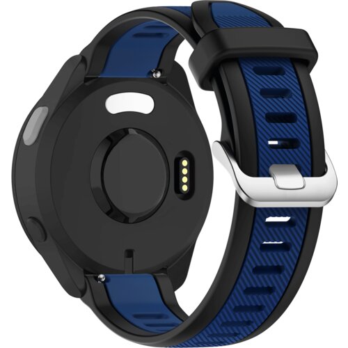 INF Silikonski pašček za uro za pametne ure Garmin Blue+Black 22 mm, (21401879) Cene